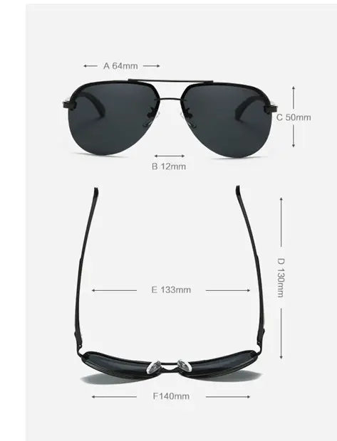 Aviator Unisex Polarized Sunglasses